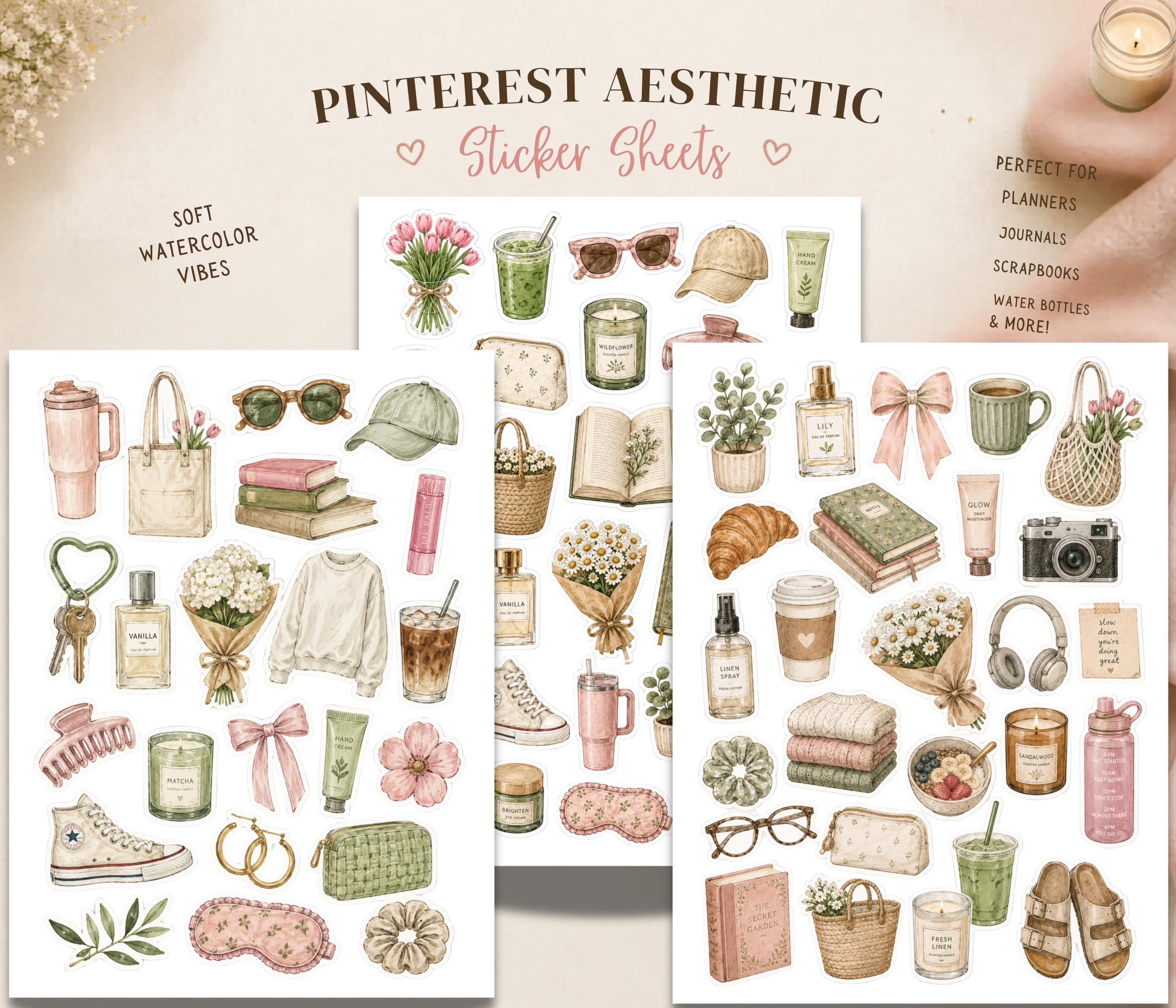 Pinterest Stickers Aesthetic - Etsy Canada