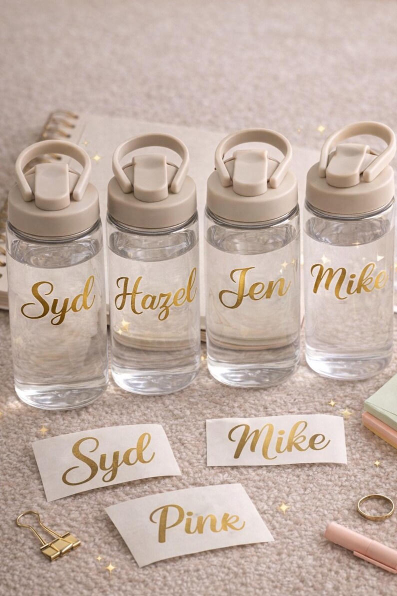 Custom Name Vinyl Sticker, Personalized Laptop Water Bottle Decal - Etsy
