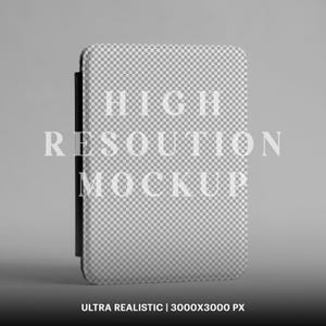 Kindle Case Mockup, Clean Studio Backdrop, Smart Object (Digital Download)