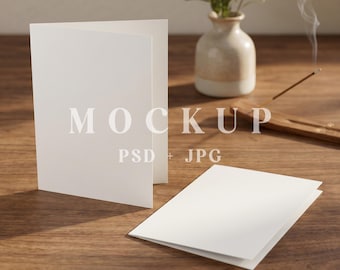 Maqueta de tarjeta de felicitación, Maqueta de tarjeta plegable PSD, Plantilla de tarjeta de felicitación plegada, Maqueta de tarjeta de invitación, Maqueta de invitación de boda PSD