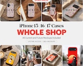 iPhone Case Mockup Bundle | 280+ Magnetic Impact Resistant | Whole Shop Bundle | Lifetime Access | Current & Future Mockups, 15, 16, 17, S26