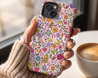 Maqueta de funda para iPhone 15, resistente a impactos magnéticos (plantilla PSD)