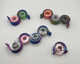 3D Printed Bobbin Keepers, Thread Organizer