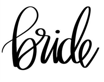 Bridal Party Decal / bride / bride's babes / bridesmaid / groom / groomsman / custom text