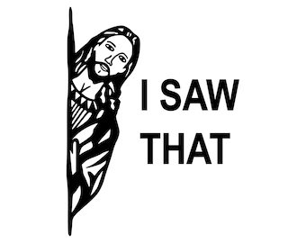 Jesus I Saw That Vinyl Decal – Christian Car Sticker