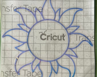 Holographic Sun Decal, Premium Permanent Vinyl (6.5” x 6.25”)