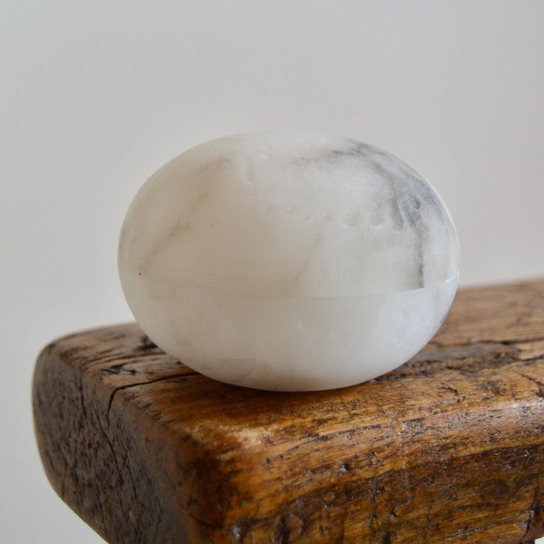 Antique Italian Alabaster Round Trinket Box Late 1800s - Etsy