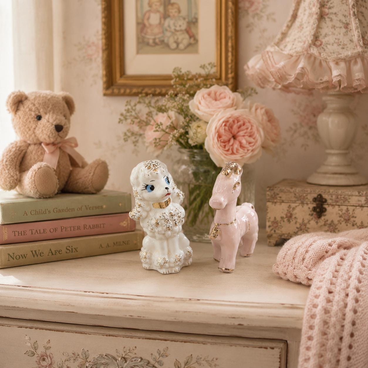 Lefton Pink Poodle - Etsy
