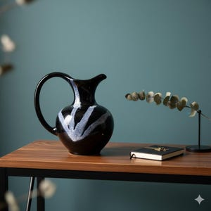 Vintage Blue Mountain Pottery Pitcher – Cobalt Blue Drip Glaze BMP Jug