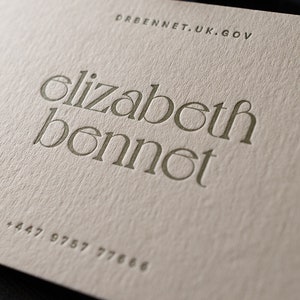 The Alt Enthusiast - Cartes de visite personnalisées imprimées en typographie