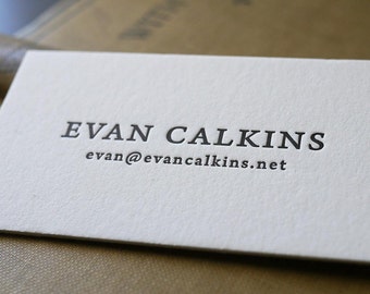 Letterpress Business Cards – Hoban Cards