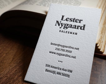 The Portrait Prospector – Custom Letterpress Printed Calling Cards