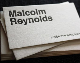 The Helveticard – Custom Letterpress Printed Calling Cards