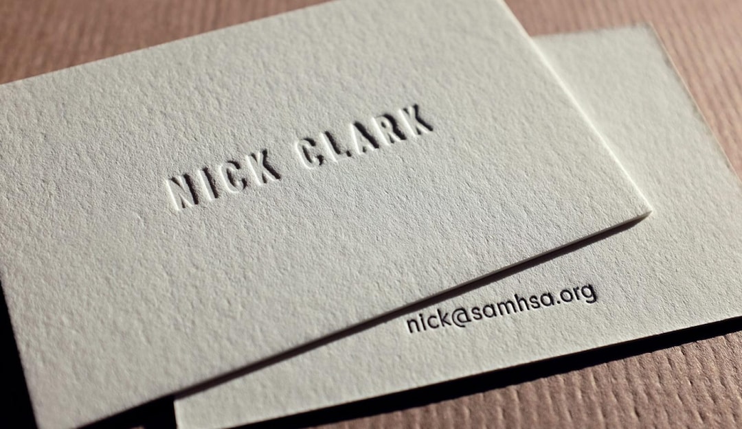 The Requisite Card Custom Letterpress Printed Calling Cards Etsy