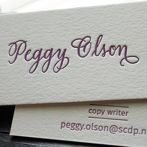 The Valentina Custom Letterpress Printed Calligraphy Cards image 3