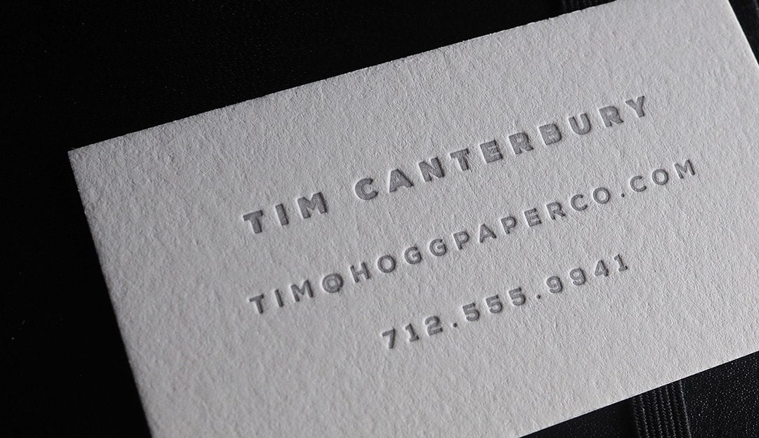 The Minimalist – Custom Letterpress Printed Calling Cards - Etsy