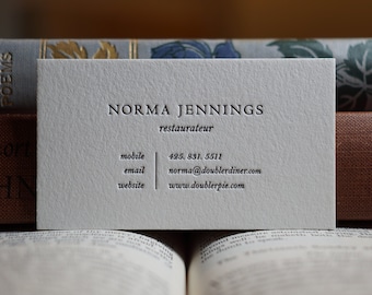 The Guildsman – Custom Letterpress Printed Calling Cards