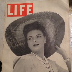 Vintage 1941 Life Magazine, World War 2 News and Photos, Classic Weekly Magazine, Bombing of Britain, Hank Greenberg in the Army, Christmas