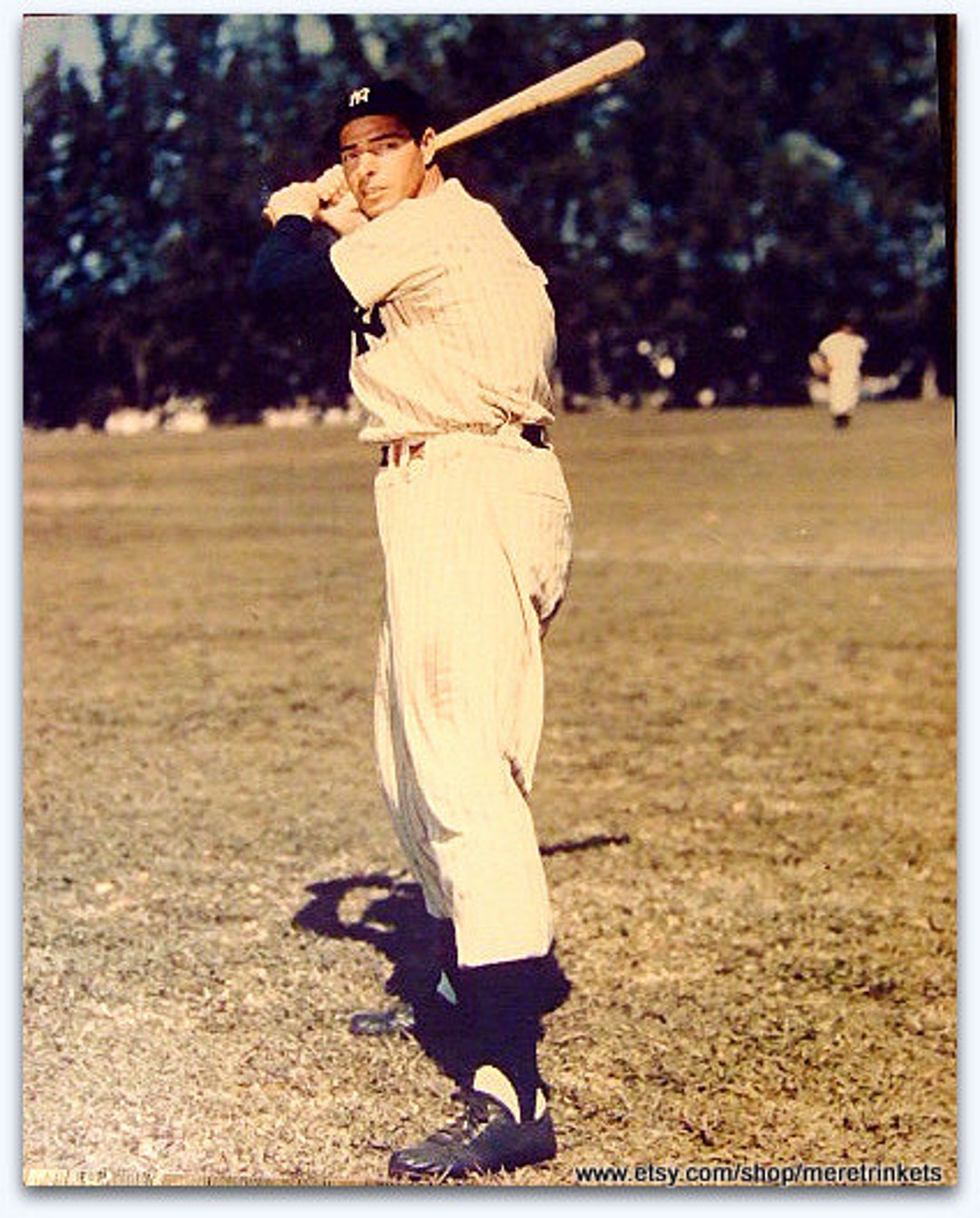 Vintage Joe Dimaggio 8 X 10 Full Color Photo, Yankee Hall of Fame