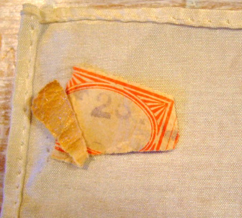 Vintage World War II Relic, Souvenir Japanese Raw Hand Sewn Silk Piece, 1945, Nagasaki, Atom Bomb Site, gift for him, unique gift, Christmas image 5