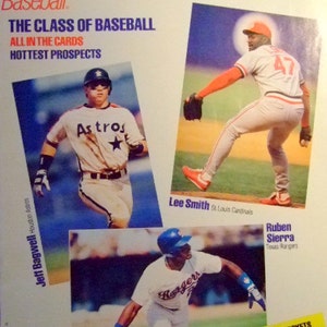 Vintage 1992 Street and Smith's Baseball Yearbook, The Class of Baseball, Jeff Bagwell, Lee Smith, Geschenk für Baseball-Fans, Weihnachten