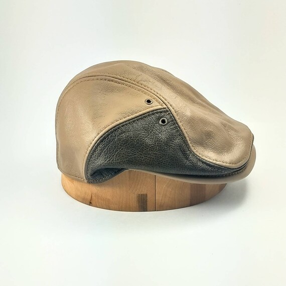 Leather Flatcap cobra | Etsy