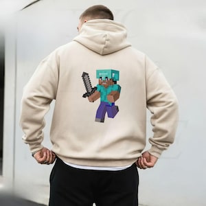 Pixel Sword Man Embroidery File, Pixel Fighter Design, Minecraft Sword, Gamer Boy Stitch File, Valentine Gift for him, Digital Download