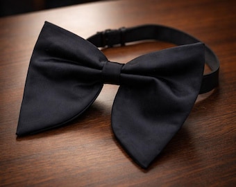 メンズ用ブラック蝶ネクタイ、調節可能なクラシックタキシードネクタイ、フォーマルな結婚式やパーティー用アクセサリー