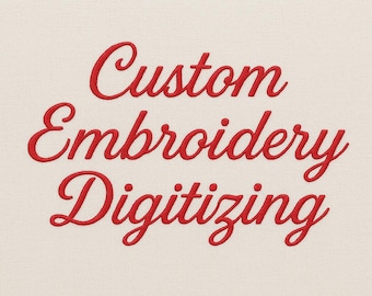 Custom Embroidery Digitizing, Logo Digitizing, Embroidery Digitizing Service, Image Digitizing Embroidery, Custom Digitize