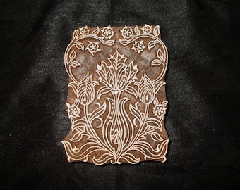 Seamless Indian block printing stamps/wooden block for printing/ paper and fabric printing stamp