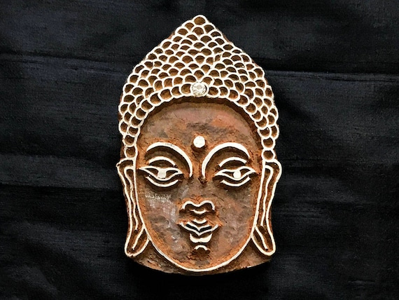 Gautam Buddha/ Budha / sacred/ nirvana/ Indian block printing stamp/ tjap/ wooden block for printing/ paper fabric printing stamp
