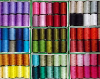 Silk Thread, 30 Spools Wholesale Indian Silk Thread, Art Silk Thread, Hand And Machine Embroidery Thread