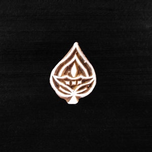 Miniature Leaf design Indian block printing stamps/ wooden block for printing/ paper and fabric printing stamp