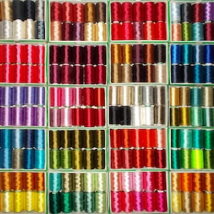 Art Silk Thread, 100 Spools Wholesale Indian Silk Thread, Art Silk Thread, Hand And Machine Embroidery Thread