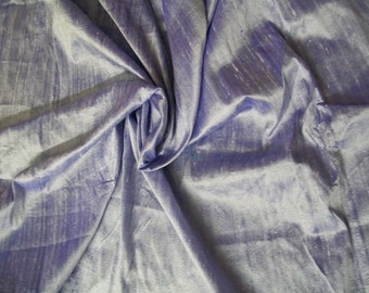 One yard of light lavender 100 percent pure  dupioni silk