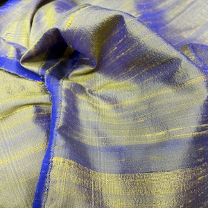 Grün mit Blau Dupionseide Stoff Meterware Rohseide zum Selbernähen, Hochzeitskleider, Brautjungfernkleider, Vorhänge, Polster