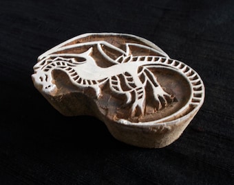 Dragon Indian block printing stamps/wooden block for printing/ paper and fabric printing stamp