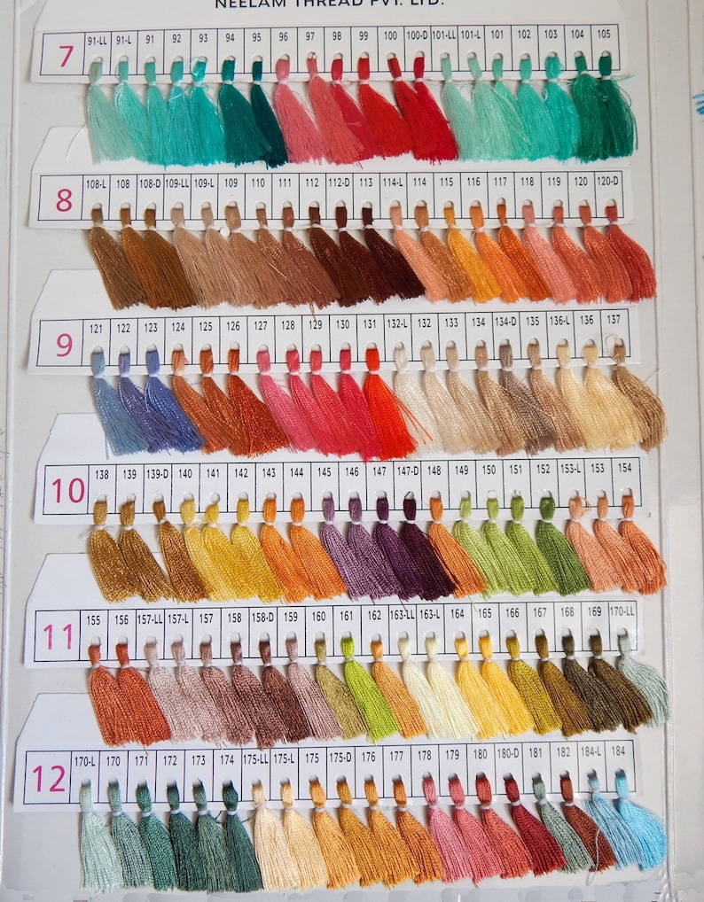 Silk Thread, 30 Spools Wholesale Indian Silk Thread, Art Silk Thread ...