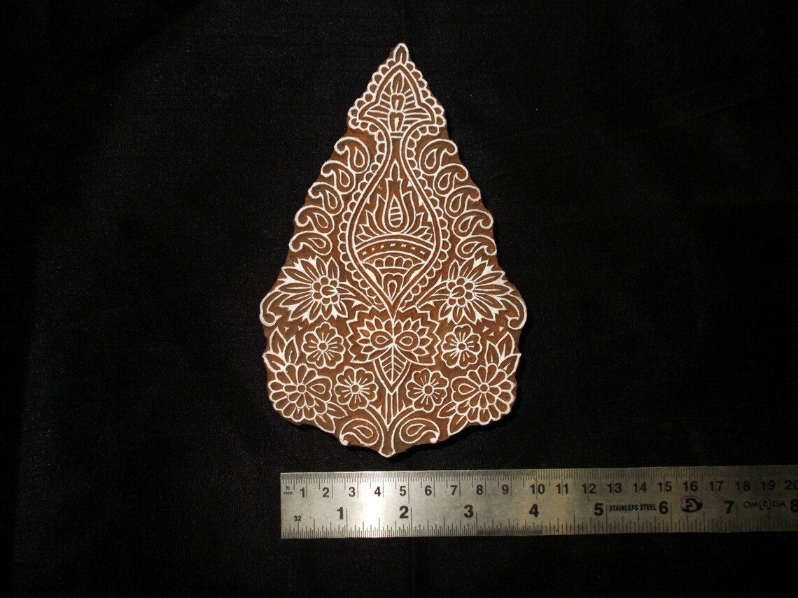 Tree of Life Pottery Stamp/ Hand Carved Indian Block Printing Etsy