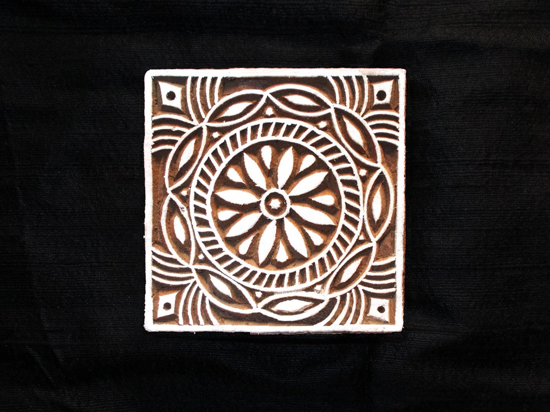 Square Indian Block Printing Stamps/ Textile Pottery Etsy