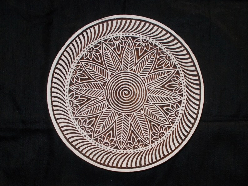 Printtoo Round Scarp-booking Floral Mandala Pattern Stamp timbri in