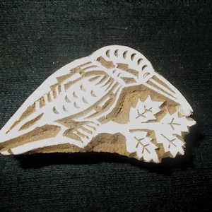 Vogel Design Indianer Holzschnitt Stempel/Tjap/Holzblock zum Drucken/ Papier und Stoffdruck Stempel