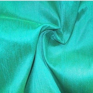 Aqua Dupionseide Stoff Meterware Luxus Rohseide zum Selbernähen, Hochzeitskleider, Brautjungfernkleider, Vorhänge, Polster