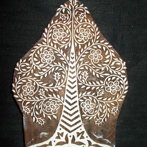 Tree of Life Indian block printing stamp/Tjap/wooden block for printing/ paper and fabric printing stamp
