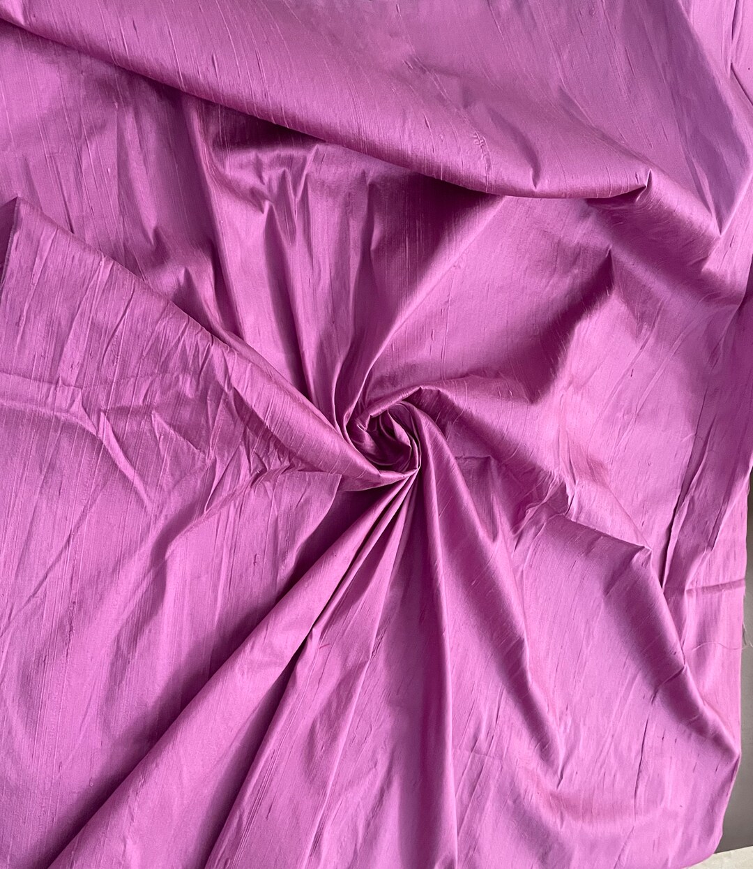 Salmon Pink Dupioni Silk Fabric main image 1