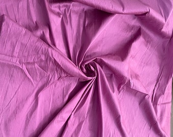 Lilac/ Pink Dupioni Silk Fabric by the Yard Pure Luxury Raw Silk for DIY Sewing, Wedding Gowns, Bridesmaid Dresses, Curtains, Upholstery