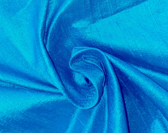 Tela de seda dupioni azul celeste cortada a medida, seda cruda pura de lujo para costura DIY, vestidos de novia, vestidos de dama de honor, cortinas, tapicería