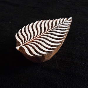 Leaf Motif Indian block printing stamps/wooden block for printing/ paper and fabric printing stamp