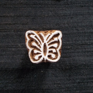 Miniature butterfly hand carved Indian block printing stamp/tjap/textile stamp/wooden block for printing/ paper /fabric printing stamp