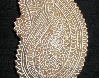 Carimbos indianos para impressão com motivo Paisley / bloco de madeira para impressão / carimbo para impressão em papel e tecido
